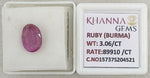 Load image into Gallery viewer, 3.06/CT Natural Old Burma Ruby with IIGJ Govt. Lab Certificate-15737S204521