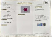 0.71/CT Natural Old Burma Ruby with IIGJ Govt. Lab Certificate-15737S204523