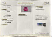 3.95/CT Natural Old Burma Ruby with IIGJ Govt. Lab Certificate-15737S204524