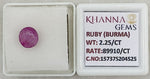 Load image into Gallery viewer, 2.25/CT Natural Old Burma Ruby with IIGJ Govt. Lab Certificate-15737S204525