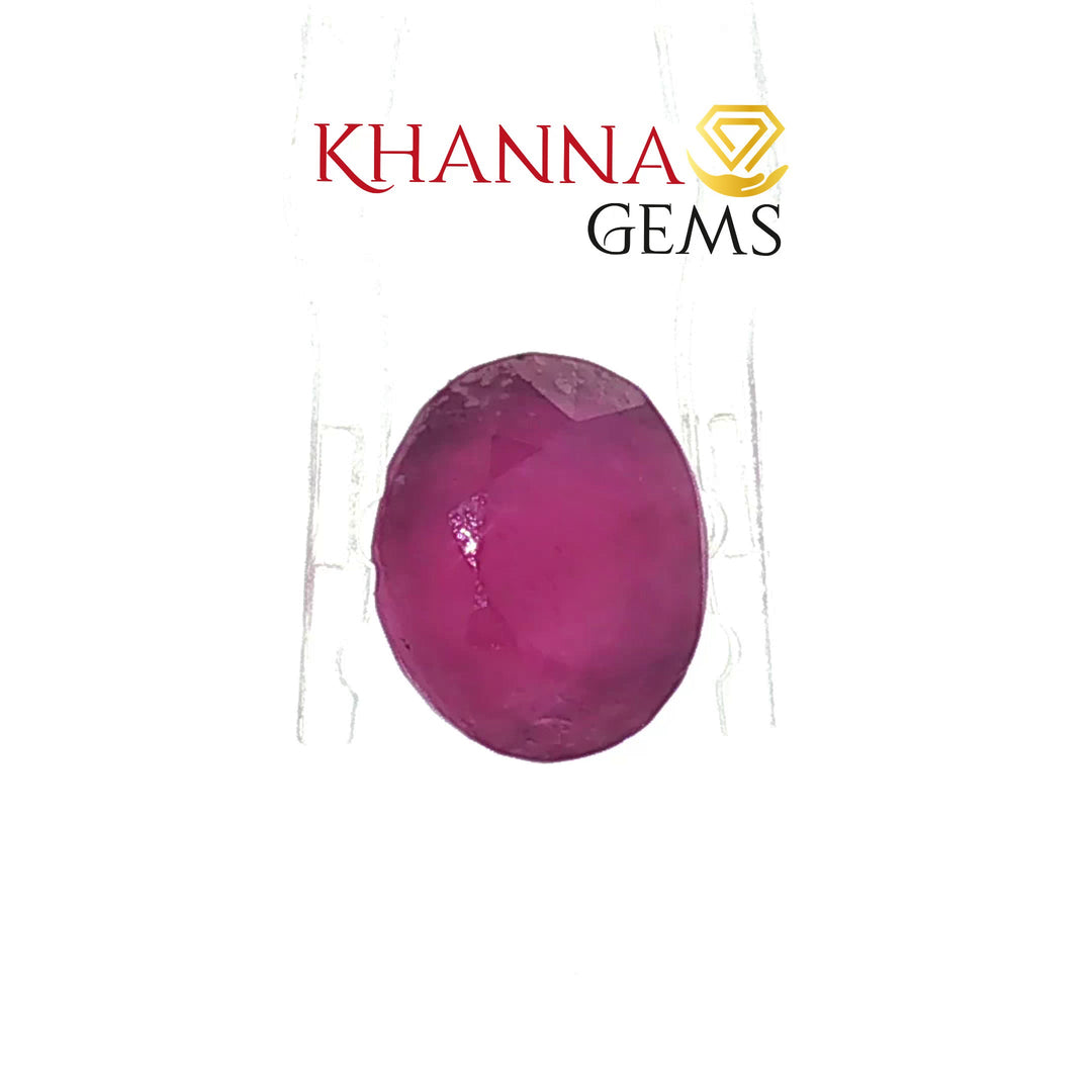 6.48/CT Natural Ruby Stone with Govt. Lab Certificate-16839S209425