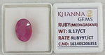 Load image into Gallery viewer, 8.17/CT Natural Ruby Stone with Govt. Lab Certificate-16140S206351