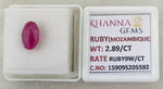 Load image into Gallery viewer, 2.89/CT Natural Ruby Stone with Govt. Lab Certificate-15909S205592