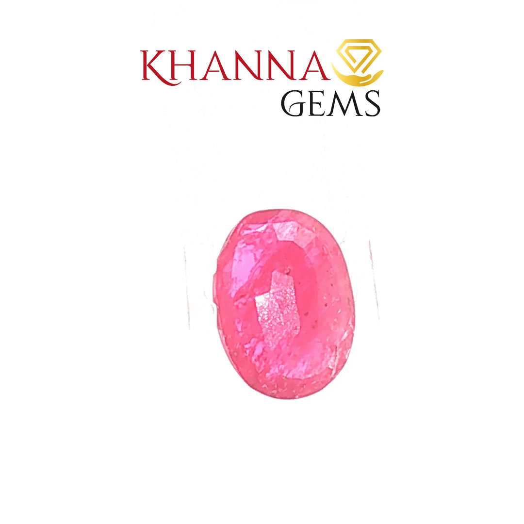 3.75/CT Natural Mozambique Ruby Stone with Govt. Lab Certificate-15143S202637
