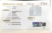 2555.6/CT Sphatik Shivling with Govt. Lab Certificate-11469D46357
