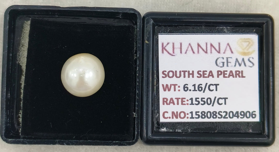 6.16/CT Natural South Sea Pearl With Lab Certificate-15808S204906