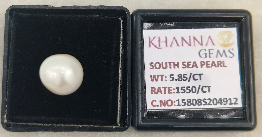 5.85/CT Natural South Sea Pearl With Lab Certificate-15808S204912