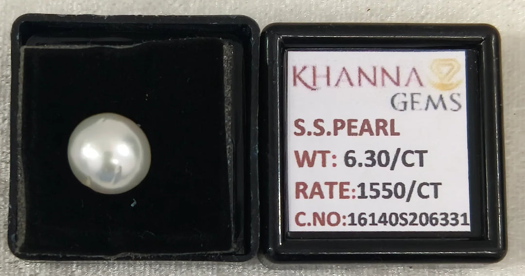6.3/CT Natural South Sea Pearl With Lab Certificate-16140S206331