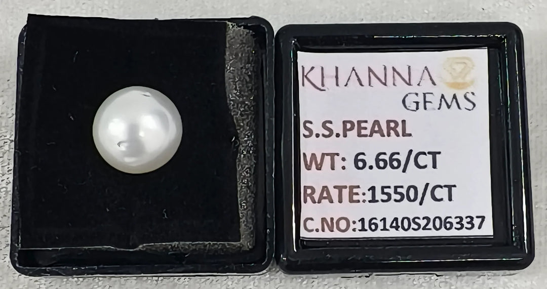 6.66/CT Natural South Sea Pearl With Lab Certificate-16140S206337