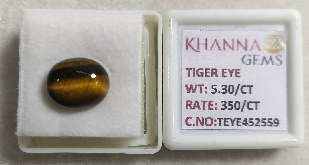 5.30/CT Tiger Eye with Govt. Lab Certificate-452559