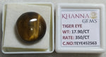 Load image into Gallery viewer, 17.90/CT Tiger Eye with Govt. Lab Certificate-452563