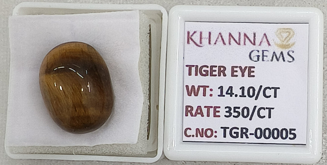 14.1/CT Tiger Eye with Govt. Lab Certificate-TGR00005