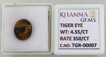 Load image into Gallery viewer, 4.55/CT Tiger Eye with Govt. Lab Certificate-TGR00007