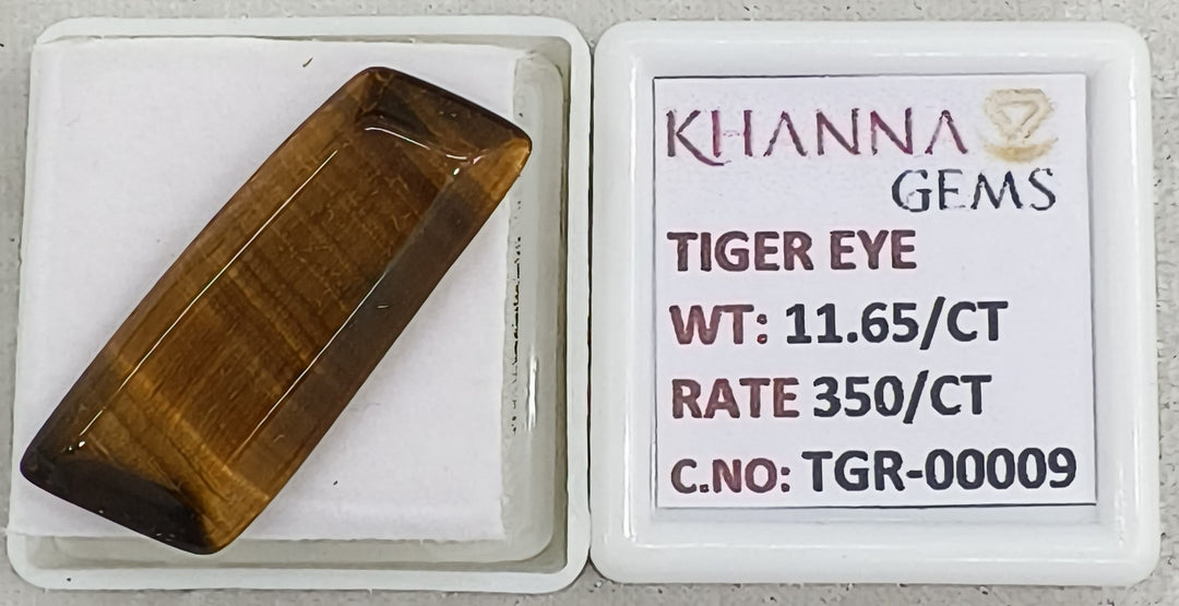 11.65/CT Tiger Eye with Govt. Lab Certificate-TGR00009