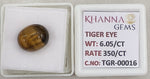 Load image into Gallery viewer, 6.06/CT Tiger Eye with Govt. Lab Certificate-TGR00016