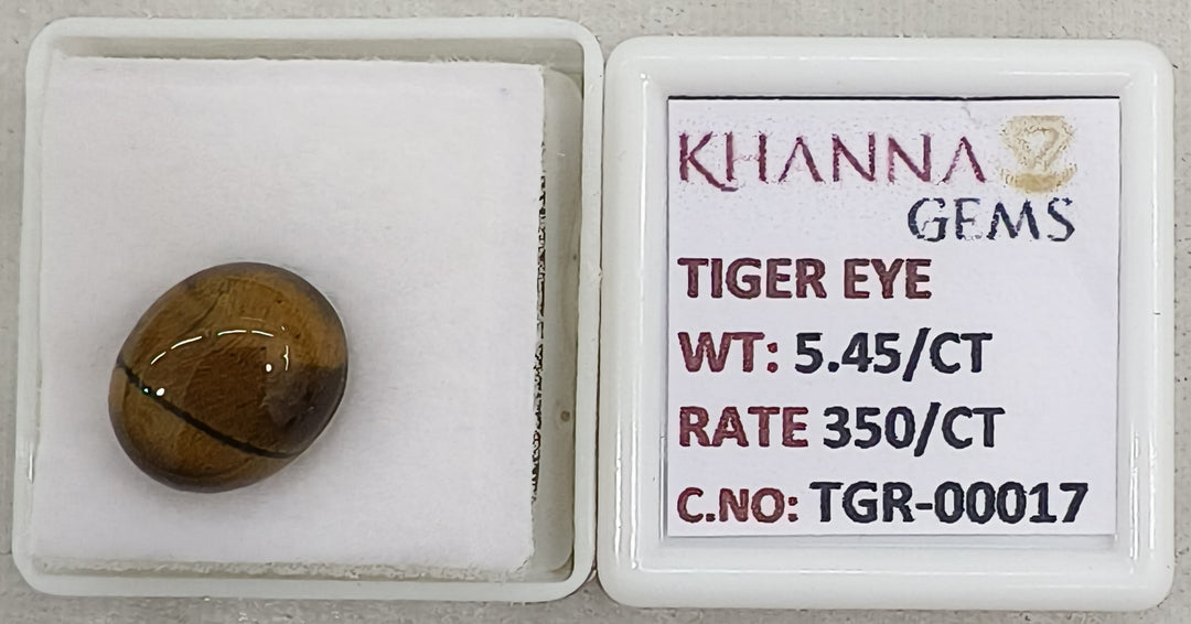 5.45/CT Tiger Eye with Govt. Lab Certificate-TGR00017