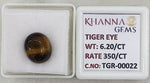 Load image into Gallery viewer, 6.2/CT Tiger Eye with Govt. Lab Certificate-TGR00022