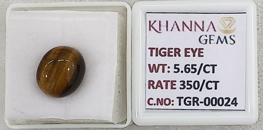 5.65/CT Tiger Eye with Govt. Lab Certificate-TGR00024