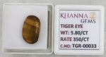 Load image into Gallery viewer, 5.8/CT Tiger Eye with Govt. Lab Certificate-TGR00033