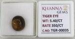Load image into Gallery viewer, 5.4/CT Tiger Eye with Govt. Lab Certificate-TGR00035
