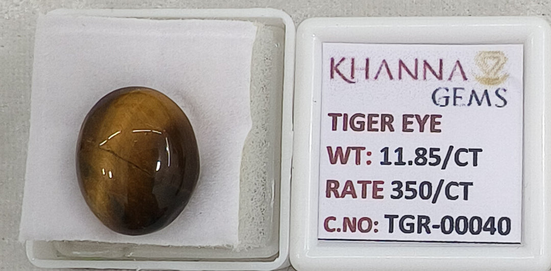 11.85/CT Tiger Eye with Govt. Lab Certificate-TGR00040