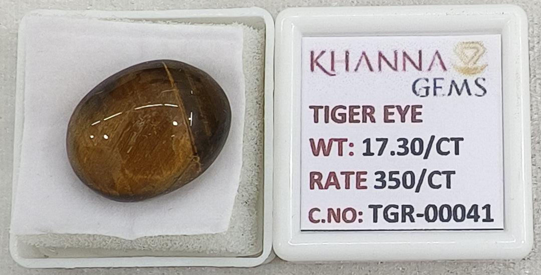 17.3/CT Tiger Eye with Govt. Lab Certificate-TGR00041