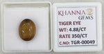 Load image into Gallery viewer, 4.88/CT Tiger Eye with Govt. Lab Certificate-TGR00049