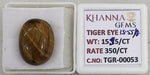 Load image into Gallery viewer, 15.35/CT Tiger Eye with Govt. Lab Certificate-TGR00053
