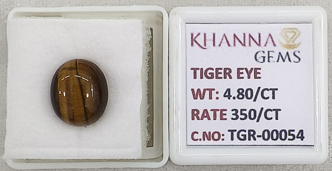 4.8/CT Tiger Eye with Govt. Lab Certificate-TGR00054