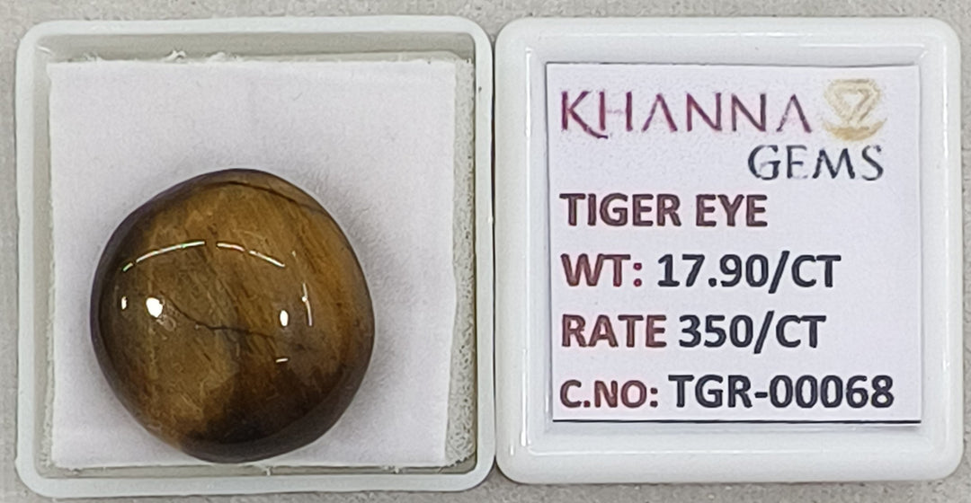 17.9/CT Tiger Eye with Govt. Lab Certificate-TGR00068
