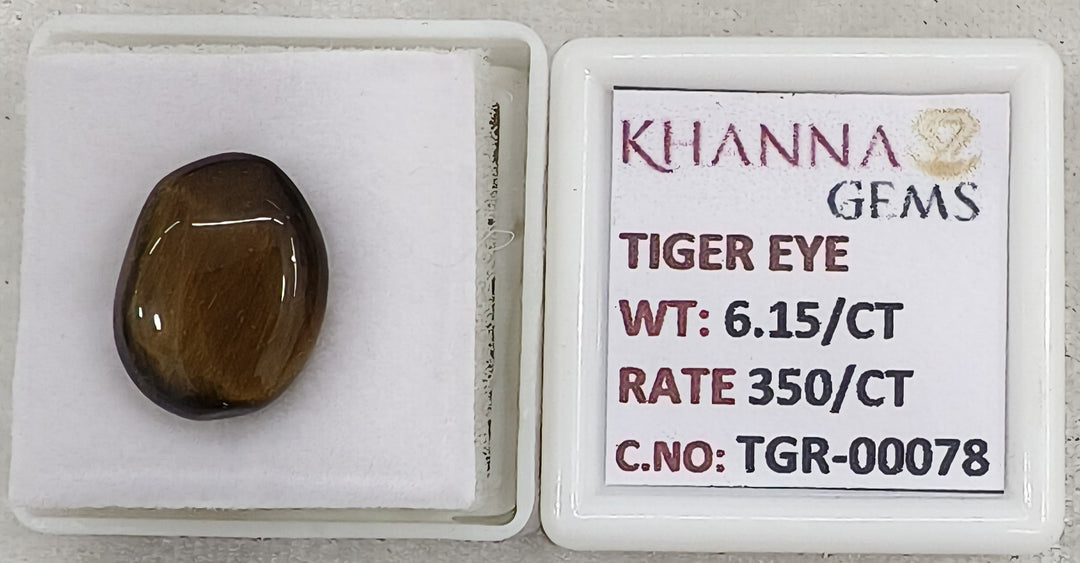 6.15/CT Tiger Eye with Govt. Lab Certificate-TGR00078