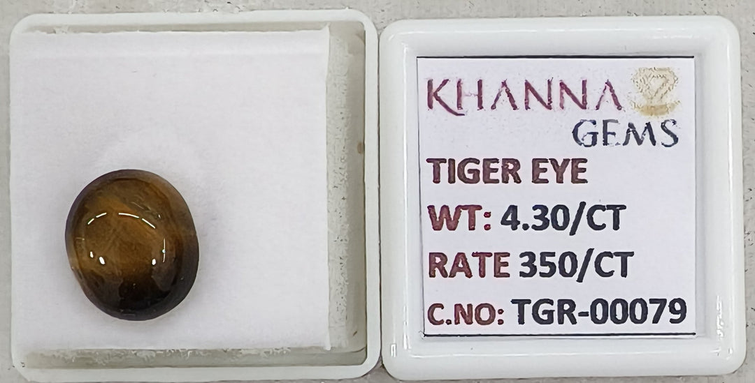 4.3/CT Tiger Eye with Govt. Lab Certificate-TGR00079