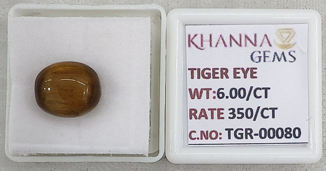 6/CT Tiger Eye with Govt. Lab Certificate-TGR00080
