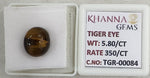 Load image into Gallery viewer, 5.8/CT Tiger Eye with Govt. Lab Certificate-TGR00084