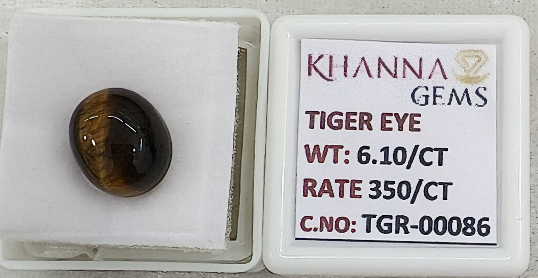 6.1/CT Tiger Eye with Govt. Lab Certificate-TGR00086