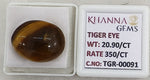Load image into Gallery viewer, 20.9/CT Tiger Eye with Govt. Lab Certificate-TGR00091