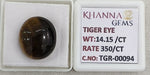 Load image into Gallery viewer, 14.15/CT Tiger Eye with Govt. Lab Certificate-TGR00094