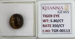 Load image into Gallery viewer, 5.8/CT Tiger Eye with Govt. Lab Certificate-TGR00113