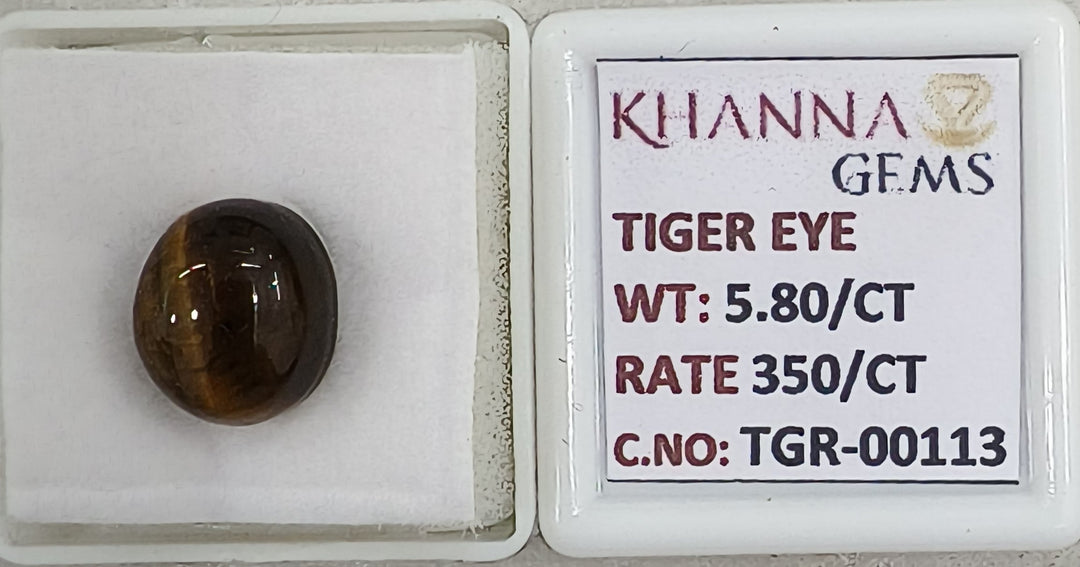 5.8/CT Tiger Eye with Govt. Lab Certificate-TGR00113