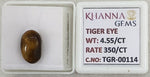 Load image into Gallery viewer, 4.55/CT Tiger Eye with Govt. Lab Certificate-TGR00114