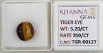 Load image into Gallery viewer, 5.2/CT Tiger Eye with Govt. Lab Certificate-TGR00127