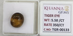 Load image into Gallery viewer, 5.5/CT Tiger Eye with Govt. Lab Certificate-TGR00133