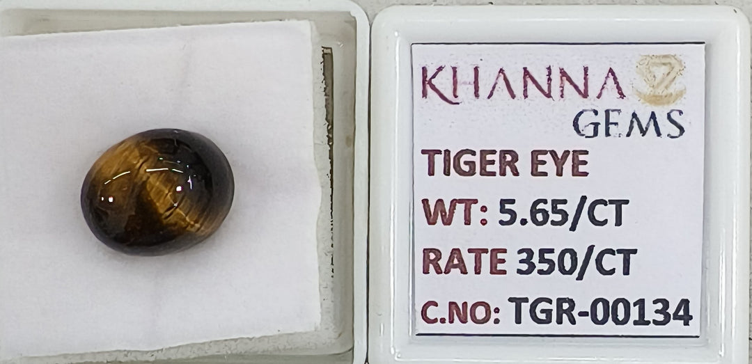 5.65/CT Tiger Eye with Govt. Lab Certificate-TGR00134