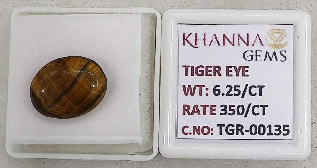 6.25/CT Tiger Eye with Govt. Lab Certificate-TGR00135