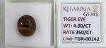 Load image into Gallery viewer, 4.9/CT Tiger Eye with Govt. Lab Certificate-TGR00142