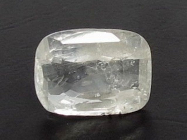 3.77/CT Natural White Sapphire with Govt Lab Certificate