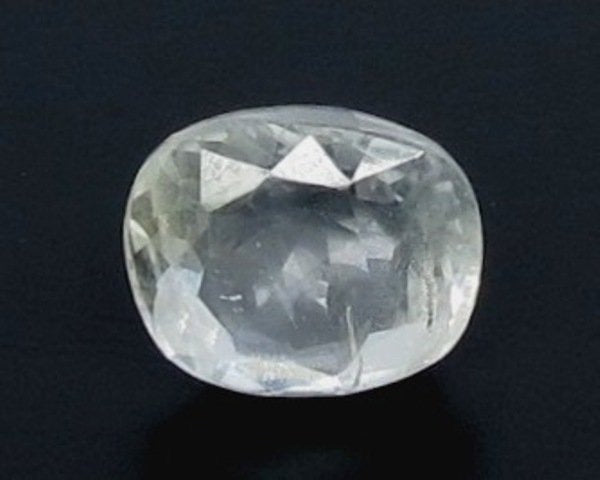 7.61/CT Natural White Sapphire with Govt Lab Certificate