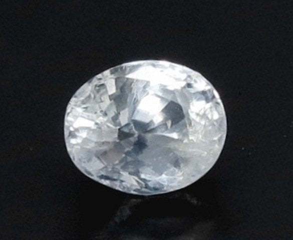 5.00/CT Natural White Sapphire with Govt Lab Certificate