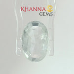 Load image into Gallery viewer, 4.95/CT Natural White Sapphire with Govt Lab Certificate-13121D53981