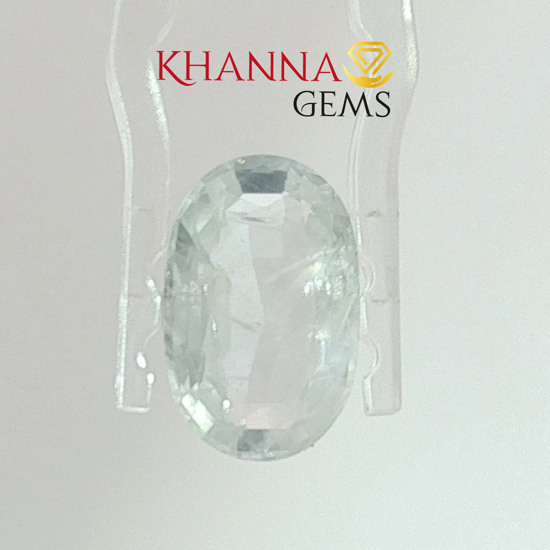 4.95/CT Natural White Sapphire with Govt Lab Certificate-13121D53981